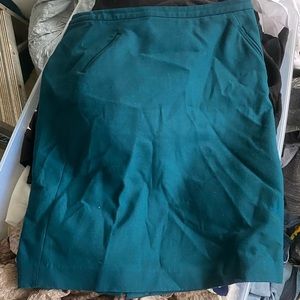 Emerald green skirt